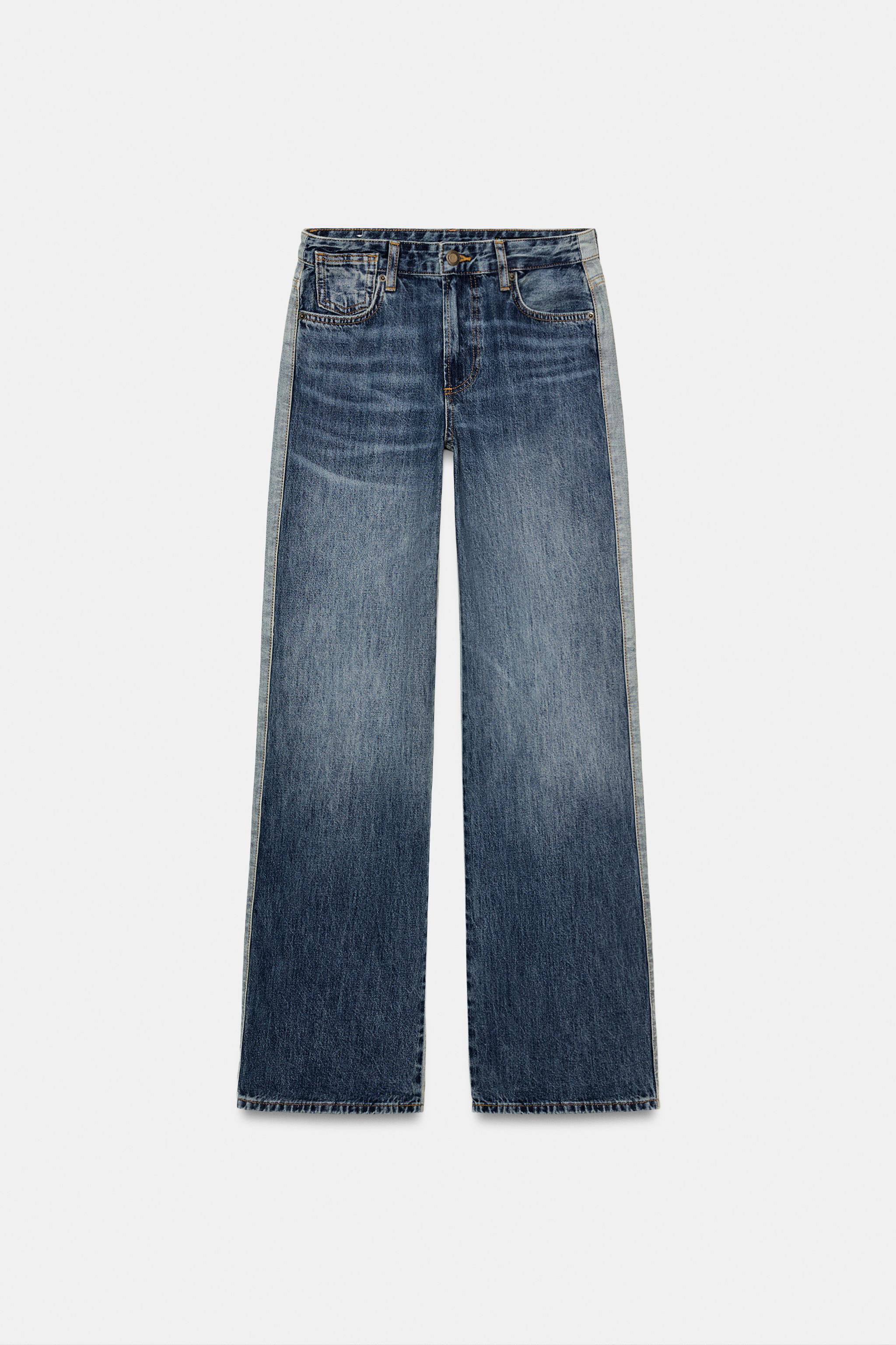 ZW COLLECTION MID-RISE STRAIGHT LEG JEANS